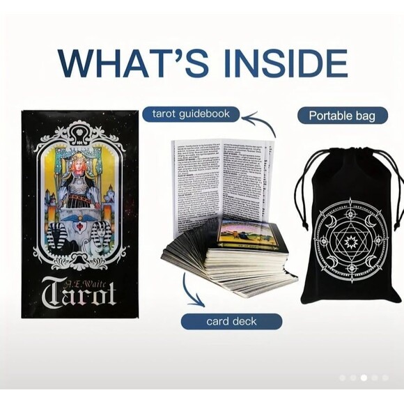 Tarot Cards Holographic Deck with Manual and Package bag - Picture 2 of 4